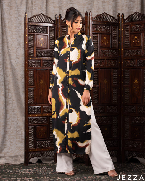 Elegant Slit Detail Midi Top 62012